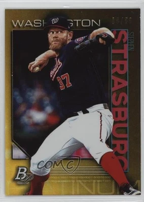 Bowman Platinum Wal-Mart Gold 2020/50 Stephen Strasburg #42 13iq Foto 1 de 3