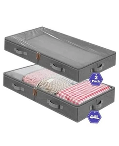 Under Bed Storage Containers Bags,2-Pack Low Profile Underbed Storage - Picture 1 of 7