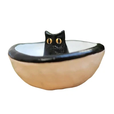 Ringständer mit Katzenmotiv, Schmuckaufbewahrung, -, Armband-, Halsketten- 2162 - Bild 1 von 4