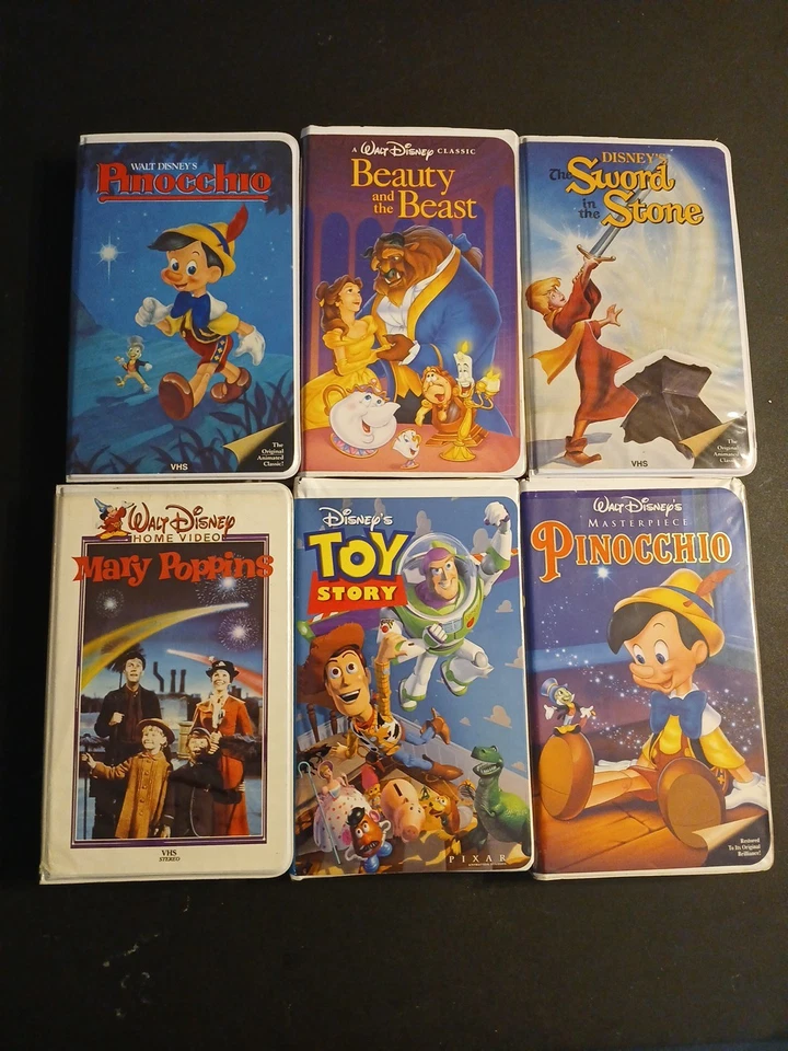 Walt Disney Masterpiece Collection VHS Tapes Lot If 5 - Image 1 of 4