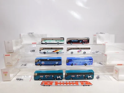 Wiking 1:87 H0 8x Bus MB O 404 714 Vfb DFB HSV Fcb Bremen etc Sg /Top + Box # - Image 1 of 4