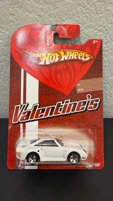 Hot Wheels Porsche 959 Día de San Valentín 2009 4/8 Blanco N8577 Exclusivo Walmart Foto 1 de 3