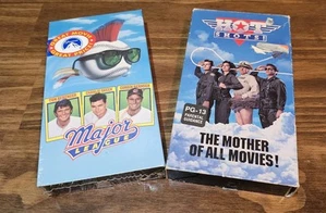 📼Major League New/Sealed & Hot Shots! On VHS ...Charlie Sheen Movie Night! - Picture 1 of 4
