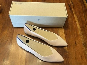 Rothy's The Point Shoes Blush Pink Ballet Flats Tortoise Shell Sole - Picture 1 of 6