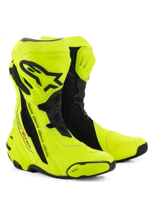 Alpinestars Supertech R Motorcycle Motorbike Sport Racing Boots Yellow Fluo - Picture 1 of 8