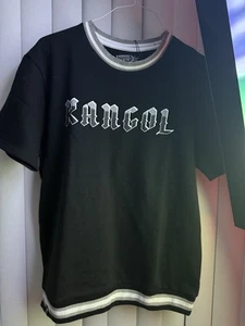 Kangol Game Day Black Heavyweight Crew Neck Black T-Shirt - Picture 1 of 5