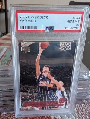 2002 Upper Deck #264 Yao Ming PSA 10 Gem Mint Rookie Card RC - Imagem 1 de 2
