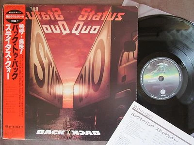 STATUS QUO Back To Back JAPAN LP RECORD w/ OBI +Insert 25PP-112 VG+/Ex++ Free SH - Image 1 of 4