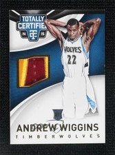 2014 Panini Totally Certified Jerseys Gold Patch 9/10 Andrew Wiggins Rookie RC