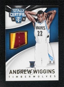 2014 Panini Totally Certified Jerseys Gold Patch 9/10 Andrew Wiggins Rookie RC