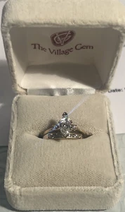 1.11Ct Solitaire set marquise diamond ring w/ 14kt gold setting and band 4.9GRAM - Picture 1 of 21