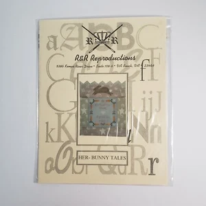 R&R Reproductions Her - Bunny Tales Cross Stitch Pattern Chart Crown & Thistle - Picture 1 of 3