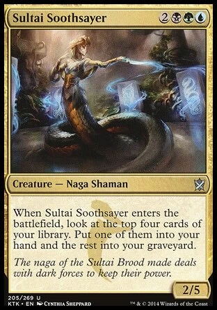 MTG Magic the Gathering Sultai Soothsayer (205/282) Khans of Tarkir LP - Image 1 of 1