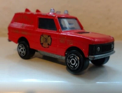 MAJORETTE RANGE ROVER 1/60 NO246 DISTRICT 3 FIRE DEPT - Image 1 of 4