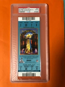 Super Bowl XLVII 2013 San Francisco vs. Baltimore boleto completo psa 8 casi nuevo-como nuevo - Imagen 1 de 2
