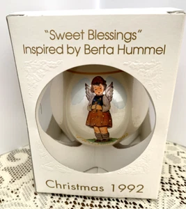 Sweet Blessings Christmas Ornament 1992 Berta Hummel With Box Schmid - Picture 1 of 3