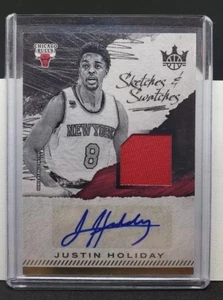JUSTIN HOLIDAY 2017-18 COURT KINGS SKETCHES AND SWATCHES AUTO #'d /399 - Picture 1 of 2