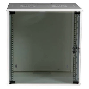 19 Zoll Wandgehäuse Netzwerkschrank Rack unmontiert 12HE Tiefe 450mm weiß - Bild 1 von 12