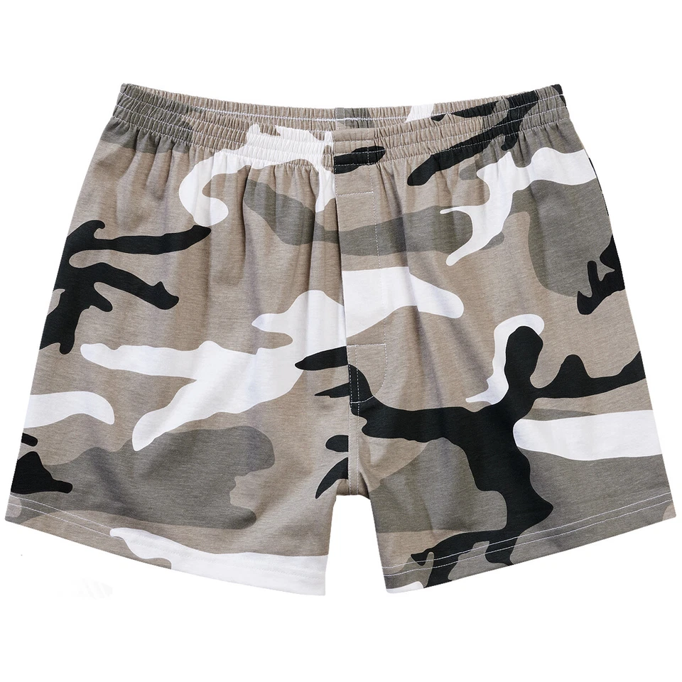 Brandit Boxers Hommes Sous-Vêtements Américain Armée Combat Militaire Urban Camo - Photo 1/1