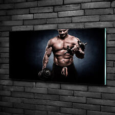 Wandbild aus Plexiglas® Druck auf Acryl 100x50 Sport Bodybuilding