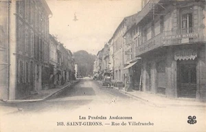 CPA 09 SAINT GIRONS / RUE DE VILLEFRANCHE / cliché rare - Picture 1 of 1