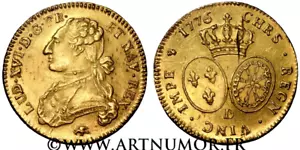 LOUIS XVI - DOUBLE LOUIS D'OR AU BUSTE HABILLÉ, 1776 D LYON - Imagen 1 de 1