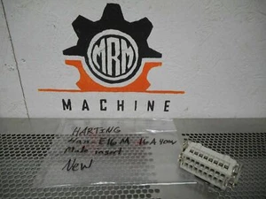 Harting HAN-E16M Connector Insert 16A 400V HS12 600V New Old Stock - Picture 1 of 10