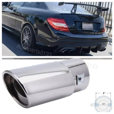 For Mercedes Benz C63 Car Exhaust Pipe Tip Rear Tail Muffler Stainless Steel US - Изображение 1 из 4