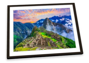 Machu Picchu Andes Mountain FRAMED ART PRINT Picture Poster Artwork - Picture 1 of 5