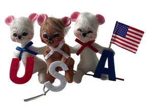 Annalee Puppe 3 Zoll USA Mäuse 260020 Patriotic Summer 2020 Independence Day 4. Juli - Bild 1 von 4