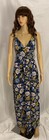 Iris (SIZE M) Floral Maxi Sun Dress Side Slit