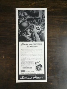 Vintage 1943 Bell & Howell Video Camera WWII Original Ad 524 - Picture 1 of 1