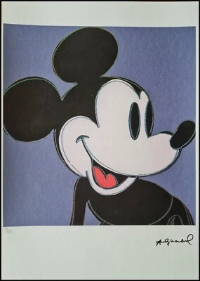 ANDY WARHOL * Mickey Mouse * 50 x 35 cm * signed lithograph * limited # xx/125 - Bild 1 von 4
