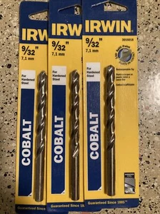 LOT OF 3 PACKS Irwin® 9/32" Cobalt Split Point Drill Bit - Model 3016018 - Picture 1 of 2