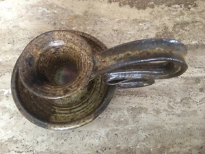 Hand-thrown Studio Art Pottery Candle Holder - Picture 1 of 7
