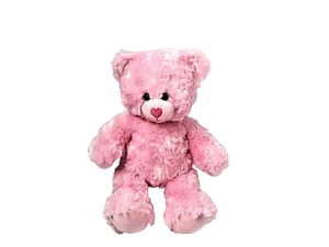 BaB Valentines Ostern rosa Plüsch Teddybär rosa Herz Nase 16 Zoll Stofftier Plüsch - Bild 1 von 8