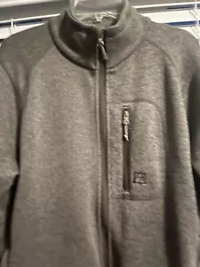 Avalanche-Mens Full-Zip Fleece Jacket-Large-BrownCasual-Hiking/Camping - Picture 1 of 8