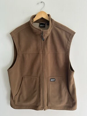 Dri Duck DDX Fleece Full Zip Flex Vest In Brown Men’s Size L With Pockets - Image 1 of 4