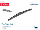 Rear Wiper Blade Fits Mazda 6 Gh 07 To 13 Denso G22e67330 G22e67333 Gs2a67330