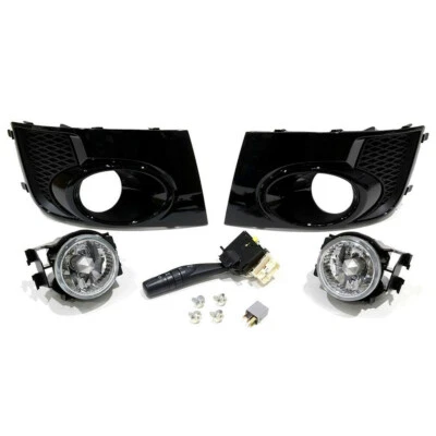 11-12 Subaru Impreza Complete Fog Lamp Kit w/ Bezel Obsidian Black Pearl OEM NEW - Image 1 of 4