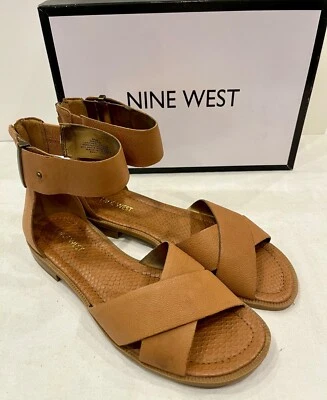 [Nuevo con defectos], Nine West, Xen, Color: Natural oscuro, Tamaño: 8,5, CAJA Foto 1 de 4