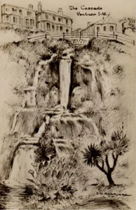 (aj79) The Cascade Ventnor - Isle of Wight Postcard - Picture 1 of 2