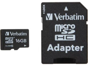 Verbatim 16 Go microSD haute capacité (microSDHC) - 1 carte - Photo 1 sur 5