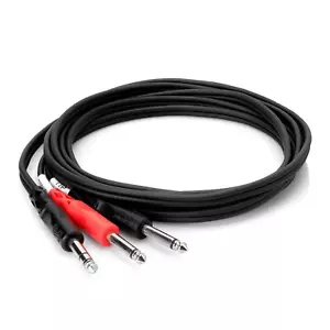 Hosa STP-202 6-Foot 1/4" TRS to Dual 1/4" TS Insert Cable 6ft 6-feet Cord STP202 - Picture 1 of 2