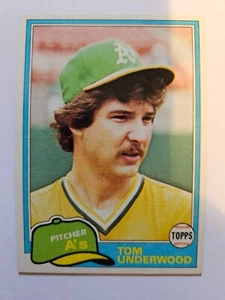 Tom Underwood 1981 Topps negociado #846 casi nuevo - Imagen 1 de 1