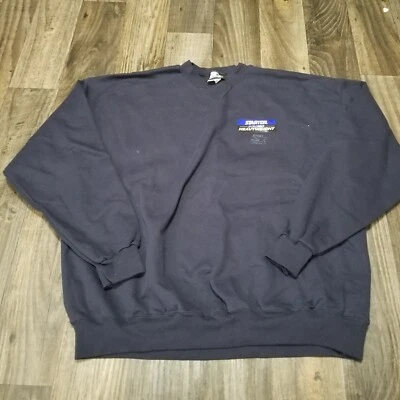 Sudadera Pullover Pro80 Grande Azul Marino Bordada Vintage Starter Cuello Redondo Foto 1 de 4