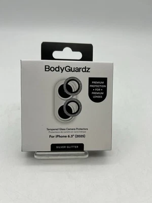 BodyGuardz Camera Protector for iPhone 17 - Silver Glitter - Image 1 of 2