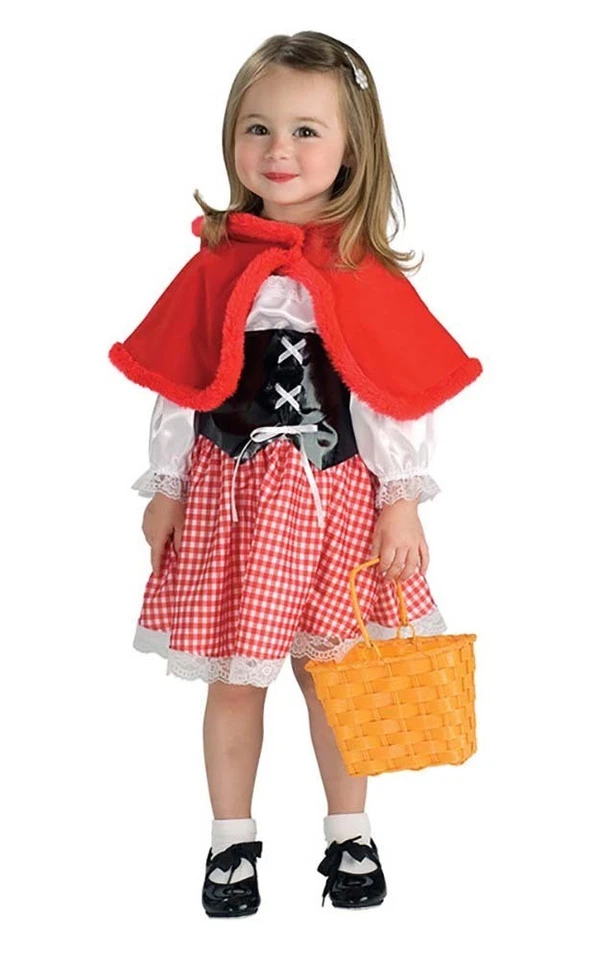 LITTLE RED RIDING HOOD CHILD FANCY DRESS HALLOWEEN BOOK WEEK COSTUME — 第 1/2 张图片
