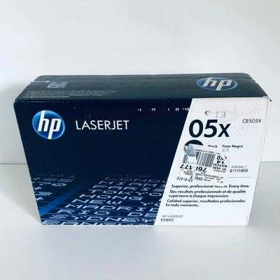 正品惠普 05X 黑色高产量碳粉盒 CE505X 原始设备制造商密封盒 — 第 1/4 张图片