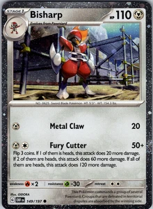 Bisharp Cosmos Holo 149/197 SV03: Obsidian Flames Common - NM - Picture 1 of 2